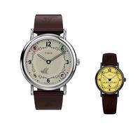 Orologio TIMEX WEEKENDER HARRY POTTER TW2Y76600 Pelle Marrone Tassorosso