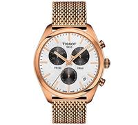 Orologio Tissot PR100 QUARTZ CHRONOGRAPH T1014173303101 Al quarzo (batteria) Acciaio placcato oro rosa Quandrante Bianco Cinturino Acciaio