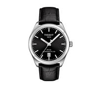 Orologio Tissot PR100 T1014071605100 Automatico Acciaio Quandrante Nero Cinturino Pelle