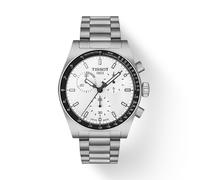 Orologio Tissot PR516 Cronografo Quarzo 40 MM Quadrante Bianco SS...
