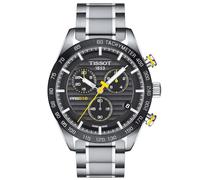 Orologio Tissot uomo Cronografo analogico cinturino in acciaio modello T100.417.11.051.00 PRS 516 Cronograph