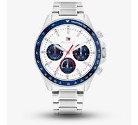 Orologio Tommy Hilfiger da uomo Clark con bracciale quadrante bianco 1792238