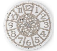 Orologio tondo D30 da parete in legno laminato BRC - NATURE