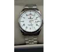 OROLOGIO TOURBILLON DAY-DATE WATER RESISTANT 100MT WHITE DIAL INOX 100% NUOVO