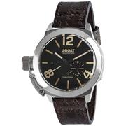 Orologio U-Boat 8893 Classico 42 In Tungsteno Con Cinturino Marrone Scuro