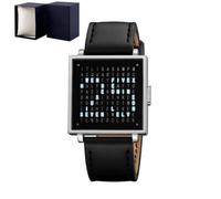 Orologio unico con lettere, orologio con lettere a LED, orologio unisex in acciaio inox con display a LED, un orologio che racconta l'ora con lettere, orologio sportivo multifunzione, orologio
