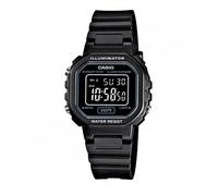 Orologio Unisex Casio mod. LA-20WH-1BDF in gomma nero con luce e sveglia