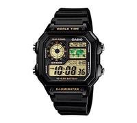 Orologio unisex digitale da polso Casio AE-1200WH-1B 100M WR - Funzioni intel...