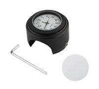 Orologio universale per manubrio della bicicletta, impermeabile, ricambio per moto e biciclette da 22 mm-25 4 mm 7 8-1 manubrio in lega di alluminio quadrante con chiave a brugola guarnizione batteria