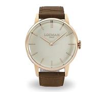 Orologio Uomo 1960 in Acciaio Rose Testa di Moro Locman