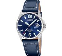 Orologio Uomo Analogico Cinturino Pelle Quarzo Data Vetro Minerale Resistente