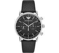 OROLOGIO UOMO ARMANI AVIATOR AR11143 QUADRANTE NERO - CERTIFICATO - GARANZIA ...