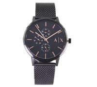 Armani Exchange Orologio Analogico al Quarzo Uomo con Cinturino in Acciaio Inossidabile AX7162SET