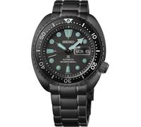 Orologio uomo automatico SeikoTurtle Night Vision nero SRPK43K1 acciaio con lunetta in ceramica