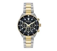 Breil, Collezione Overhand, Orologio Uomo in Acciaio Chrono Gent, Cronografo in Acciaio con Quadrante Nero e Dettagli in Color Oro, Cassa 41 mm, Finitura Bilux Satinata, Lunghezza Regolabile