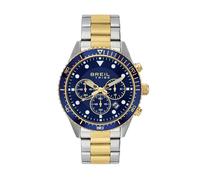 Breil, Collezione Sail, Cronografo Uomo, Orologio Uomo con Bracciale in Acciaio, Resistente All'Acqua, Movimento al Quarzo, Cassa 42 mm, Chiusura con Pulsanti e Fermaglio di Sicurezza