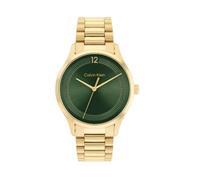 Calvin Klein Orologio Analogico al Quarzo Per Uomo e Donna Collezione CK ICONIC con Cinturino in Acciaio Inossidabile di Colore Dorato - 25200229
