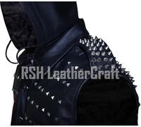 Orologio Uomo Cani 2 Dedsec Chiave Shawn Baichoo Nero Vera Pelle Gilet Borchiato