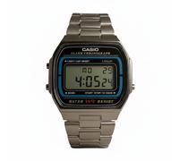 Orologio Uomo Casio A164WA-1VES Digitale Acciaio Vintage Cronografo WR