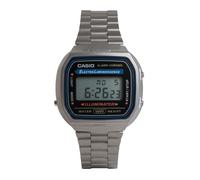 Orologio Uomo Casio A168WA-1YES Digitale Acciaio Vintage Illuminator WR