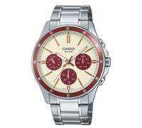 Casio Placcato Ionico Acciaio Inossidabile MTP-1374D-5A2V 50M Orologio da Uomo