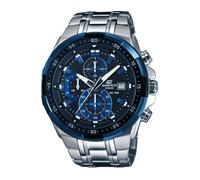Orologio Uomo Casio Edifice EFR-539D-1A2 Lunetta Blu Cronografo Acciaio Argento