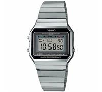 Orologio Uomo Casio mod. A700W-1ADF acciaio digitale cassa piatta sveglia luce