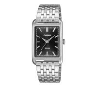 Casio Orologio Analogico MTP-B215D-1AVER, Quadrante Nero, Cinturino in Acciaio Inossidabile, WR 50M