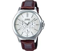 CASIO MTP-V300L-7AUDF OROLOGIO UOMO PELLE MARRONE MULTIFUNZIONE 40mm SOTTOCOSTO