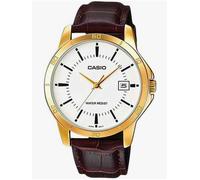 Orologio Uomo CASIO ref.MTP-V004GL-7AUDF acciaio cinturino in pelle Marrone 38mm