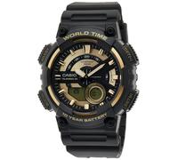 Orologio Uomo Casio Resina Nero Multifunzione AEQ-110BW-9AVDF