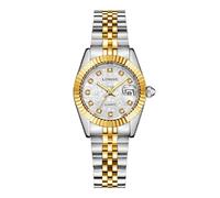 OROLOGIO UOMO DONNA LONGBO 80435 IN ACCIAIO CON STRASS IMPERMEABILE SILVER ORO