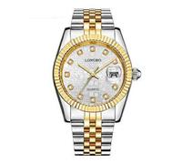 OROLOGIO UOMO DONNA LONGBO 80435 IN ACCIAIO CON STRASS IMPERMEABILE SILVER ORO