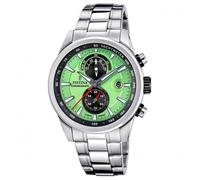 Festina Orologio da Uomo Cronografo Acciaio/Verde Chiaro Cronografo F20694/3