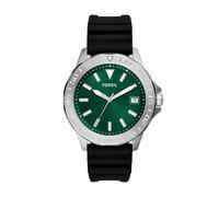Orologio Uomo FOSSIL BANNON BQ2783 Silicone Nero Verde