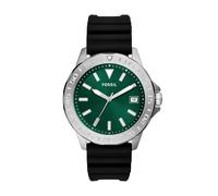 Orologio Uomo FOSSIL BANNON BQ2783 Silicone Nero Verde