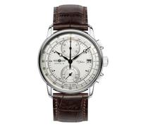 Orologio Uomo Giappone NUOVO ZEPPELIN 100 Anni Quadrante Bianco 8670-1 Import...