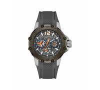 GUESS Orologio analogico grigio / arancione / bianco, Taglia One Size