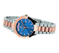 Orologio Uomo HOOPS LUXURY DAY DATE 2620MSRG03 Acciaio Bicolor Rosè Blu