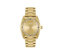 HUGO Orologio Analogico al Quarzo da Uomo Collezione #BRIGHT con Cinturino in Acciaio Inossidabile dorato - 1530354