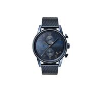 Orologio Uomo HUGO BOSS B NAVIGATOR 1513538 Chrono Bracciale Acciaio Mesh Blu