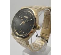 OROLOGIO UOMO HUGO BOSS CANDOR HB1514077 QUADRANTE ORO NERO - GARANZIA - PREZ...