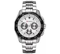 Orologio Uomo in Acciaio Black Nautica Mare Marca Curren Classico 3ATM/30mt Glam