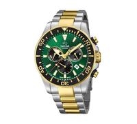 JAGUAR Orologio Modello J862/3 della Collezione Executive Cassa 43,5 mm Verde con Cinturino in Acciaio Bicolore per Uomo