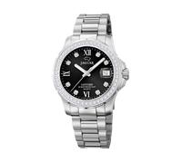 JAGUAR J892/4-Orologio da Donna della Collezione Woman, Cassa da 34,5 mm, Nero con Cinturino in Acciaio J892/4