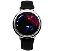 Orologio Uomo,La Tendenza Di Personalità Ha Condotto La Tabella Stellata Delle Coppie Del Touch Screen Di Modo Delle Stelle Della Luna Della Vigilanza Elettronica Stellata Scatola Bianca Rossa