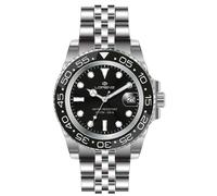 Orologio Uomo LORENZ 26122AA Bracciale Acciaio Nero Sub 100mt FIV