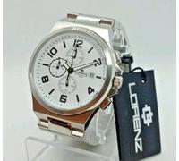 OROLOGIO UOMO LORENZ CRONOGRAFO SPORTING CLUB,DATA,BRACCIALE ACCIAIO CASSA 42mm