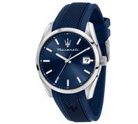 Orologio Uomo Maserati Attrazione Gomma Blu R8851151005 NUOVO E ORIGINALE
