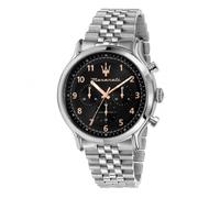 Orologio Uomo MASERATI EPOCA R8873618029 Chrono Bracciale Acciaio Nero Sub 100mt